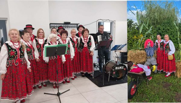 WESOŁA FERAJNA NA DOŻYNKACH w WYSZOMIERZU